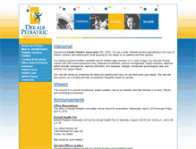 Tablet Screenshot of dekalbpediatric.com